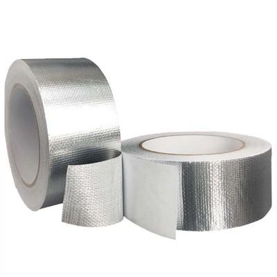 نوار ضد آب مقاوم در برابر شعله فویل آلومینیوم HVAC لاستیک چسب نوار فیبر شیشه ای