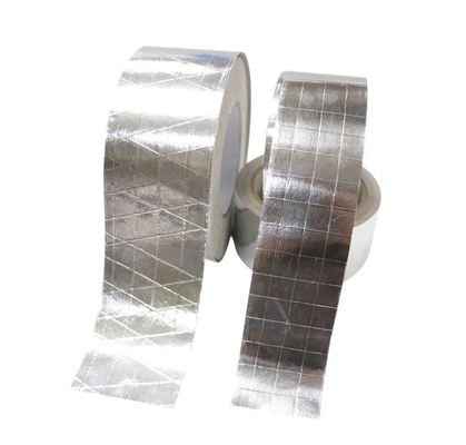 نوار آلومینیومی دو طرفه FSK رزین لاستیکی ضد آب چسب فویل HVAC تقویت شده نوار اسکریم کرافت