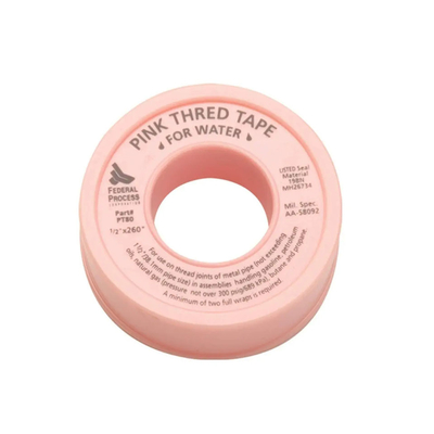 نوار تفلون PTFE رنگی 100٪ نوار مهر و موم نخ PTFE
