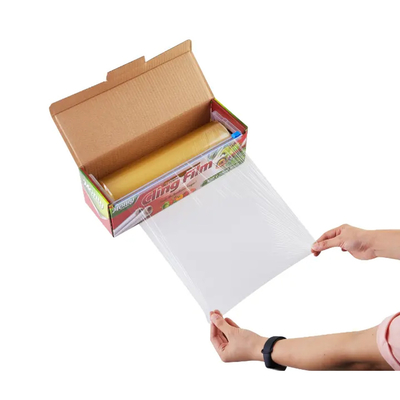 روکش فیلم چسبناک PVC شفاف برای بسته بندی پلاستیکی درجه مواد غذایی